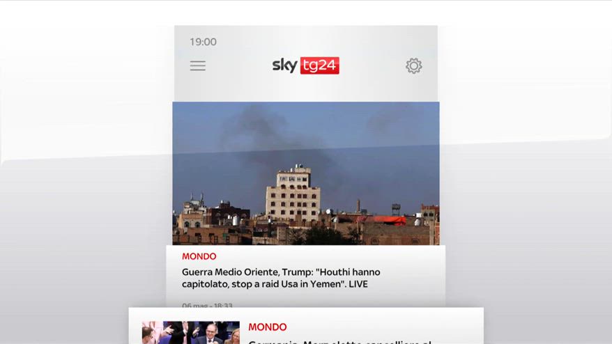 I titoli di Sky TG24 del 6 maggio 2025 - edizione h19