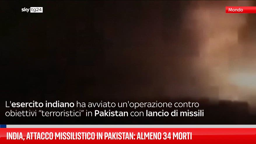 India, attacco missilistico in Pakistan: almeno 34 morti