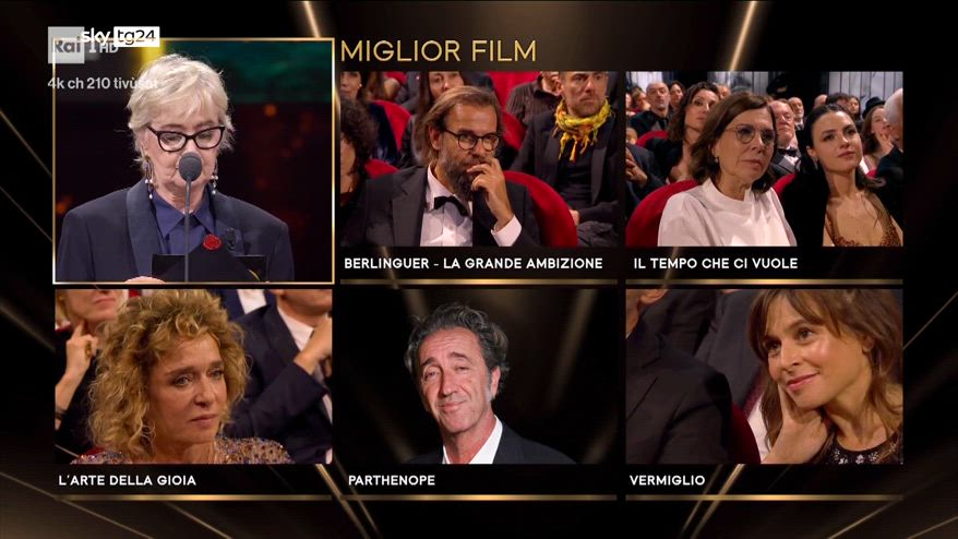 David Donatello 2025 premia Vermiglio e L'Arte della Gioia