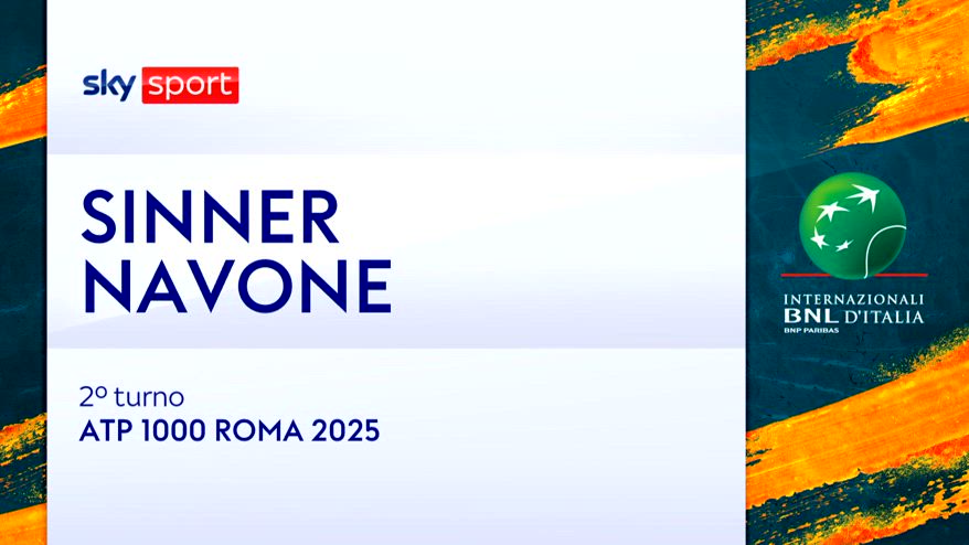 Sinner-Navone: highlights Atp Roma
