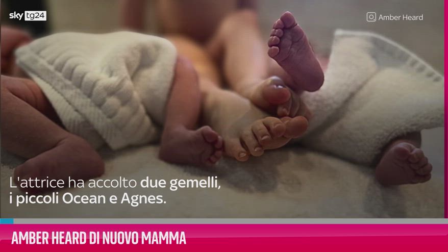 VIDEO Amber Heard di nuovo mamma