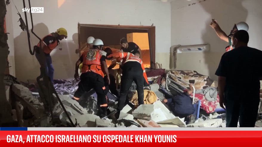 Gaza, attacco israeliano su ospedale Khan Younis