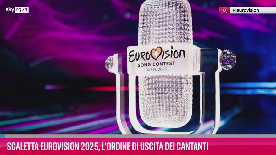 VIDEO Scaletta Eurovision 2025 ordine di uscita dei cantanti