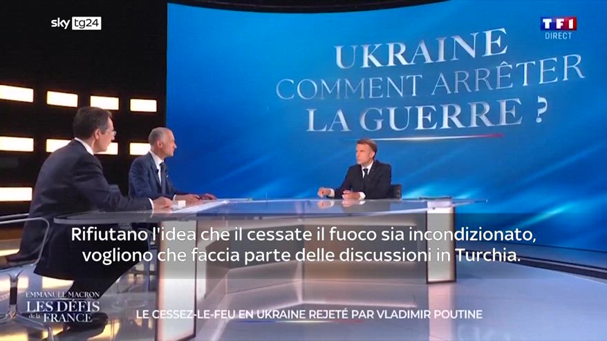 Ucraina, Macron: senza cessate il fuoco, nuove sanzioni