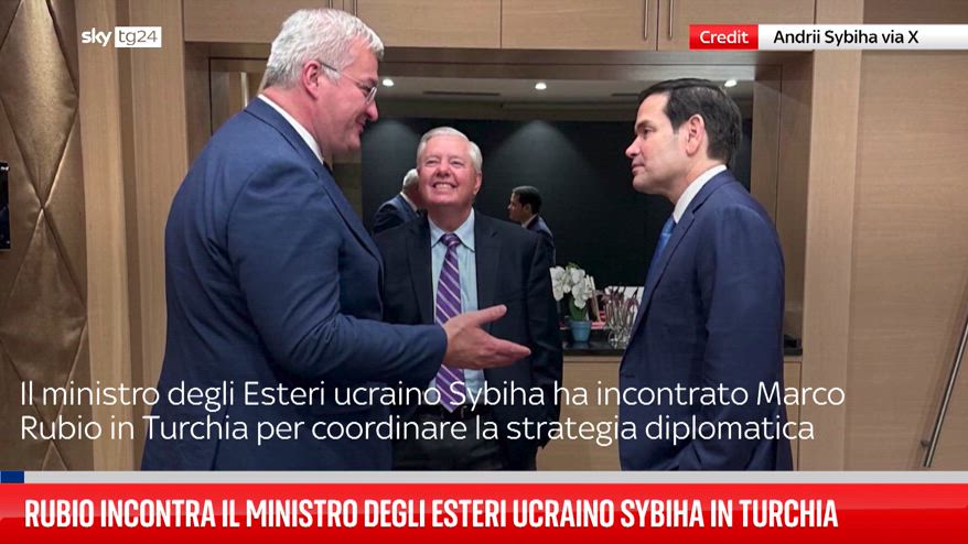Rubio incontra il ministro degli Esteri ucraino Sybiha