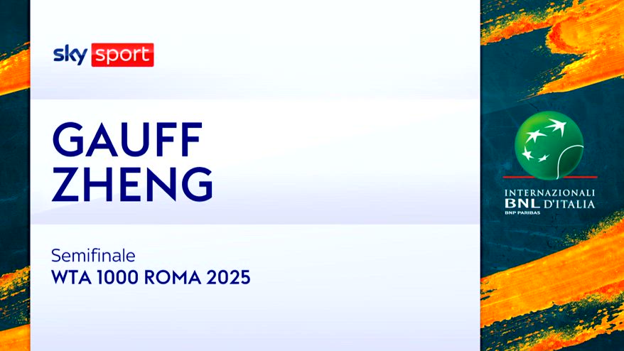 Gauff-Zheng: highlights Wta Roma