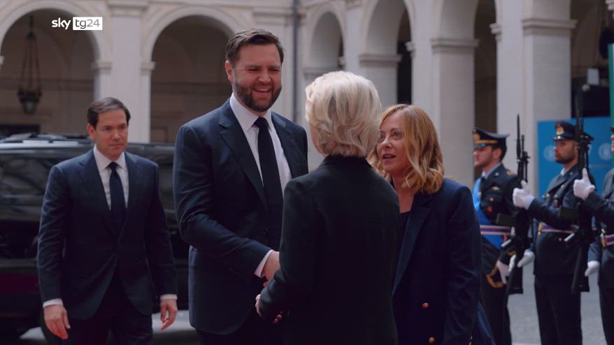 Vertice Ue-Usa, incontro tra Meloni, von Der Leyen e Vance