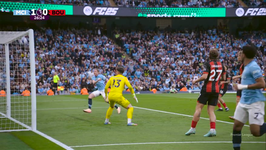 De Bruyne, l'incredibile errore in City-Bournemouth