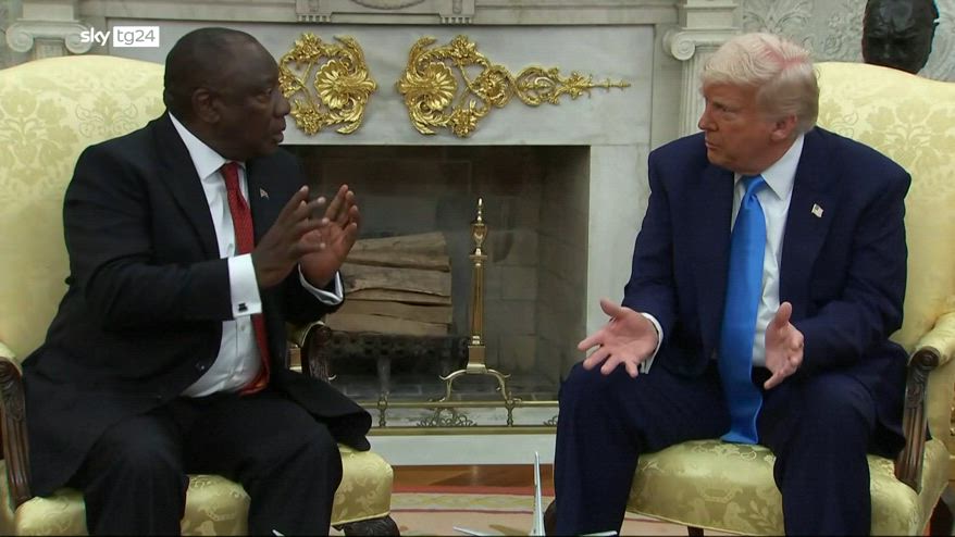 Scontro Trump-Ramaphosa su 