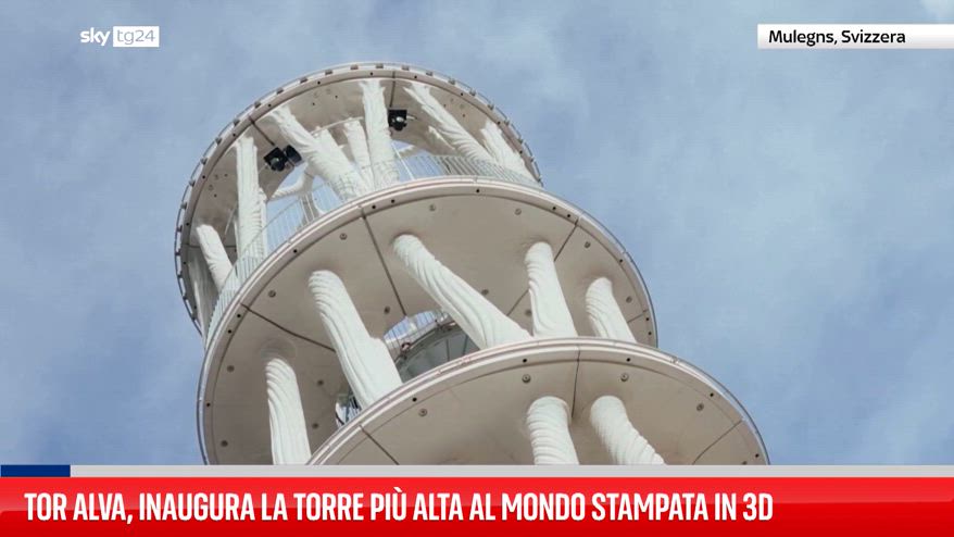 Tor Alva, inaugura la torre più alta al mondo stampata in 3D