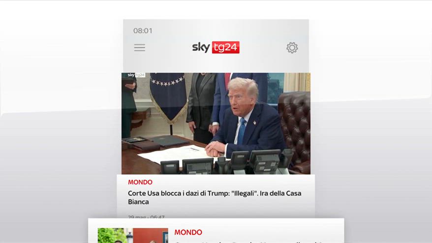 I titoli di Sky TG24 del 29 maggio 2025 - edizione h8