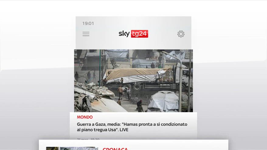 I titoli di Sky TG24 del 31 maggio, edizione delle 19