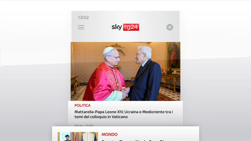 I titoli di Sky TG24 del 6 giugno: edizione delle 13