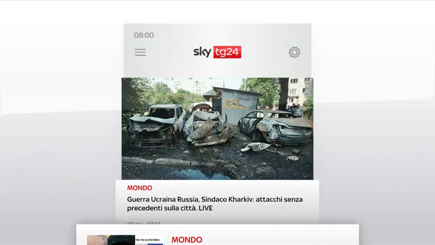I titoli di Sky TG24 del 7 giugno, edizione delle 8