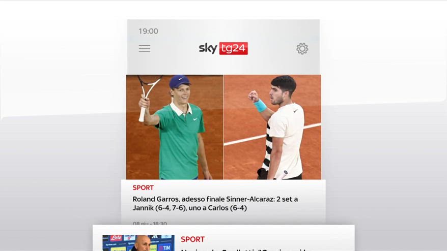 I titoli di Sky Tg24 dell'8 giugno: edizione delle 19