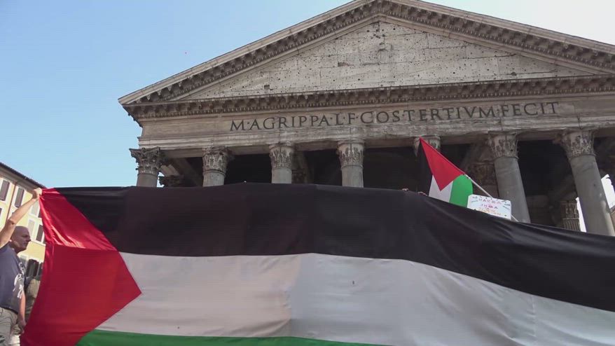 Roma, sit-in al Pantheon per liberazione Freedom Flotilla