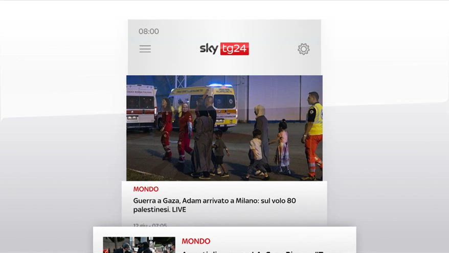 I titoli di Sky TG24 del 12 giugno, edizione delle 8