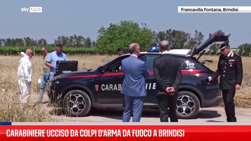 Carabiniere ucciso da colpi d'arma da fuoco a Brindisi