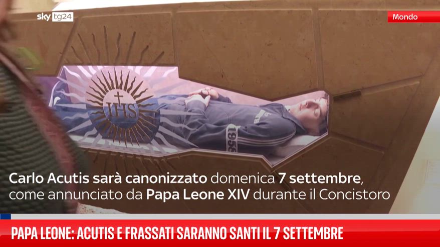 Papa Leone XIV annuncia la canonizzazione di Carlo Acutis