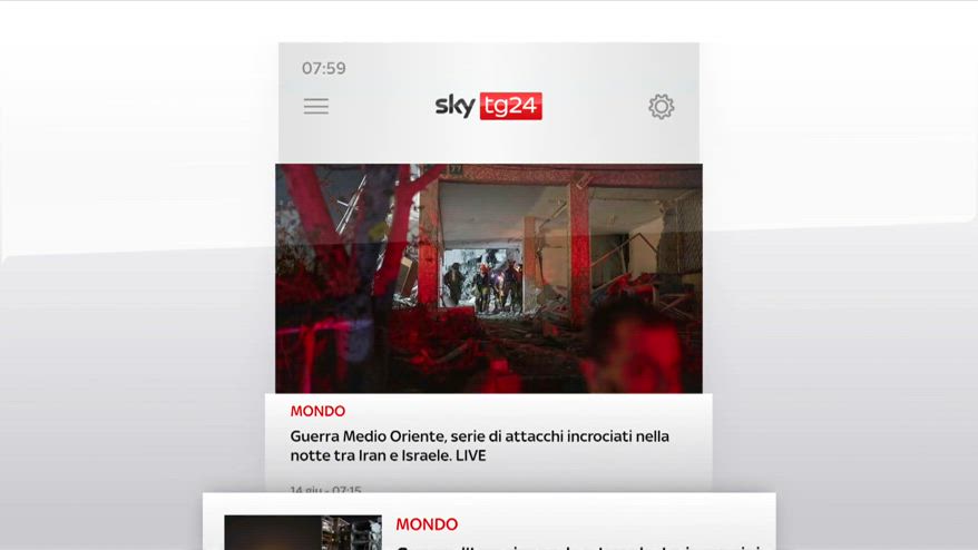 I titoli di Sky TG24 del 14 giugno, edizione delle 8