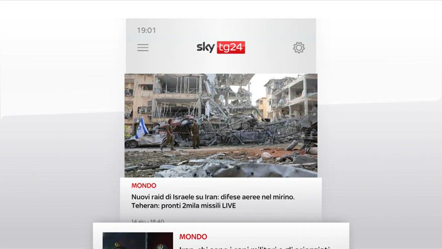 I titoli di Sky TG24 del 14 giugno: edizione delle 19
