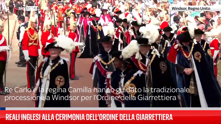 Reali inglesi alla cerimonia dell’Ordine della Giarrettiera