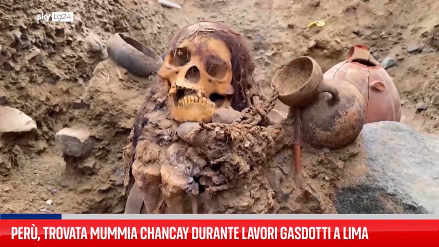 Perù, trovata mummia Chancay durante lavori gasdotti a Lima