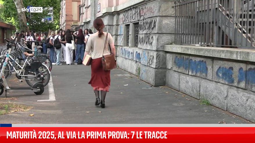 Maturità 2025, al via la prima prova: 7 le tracce