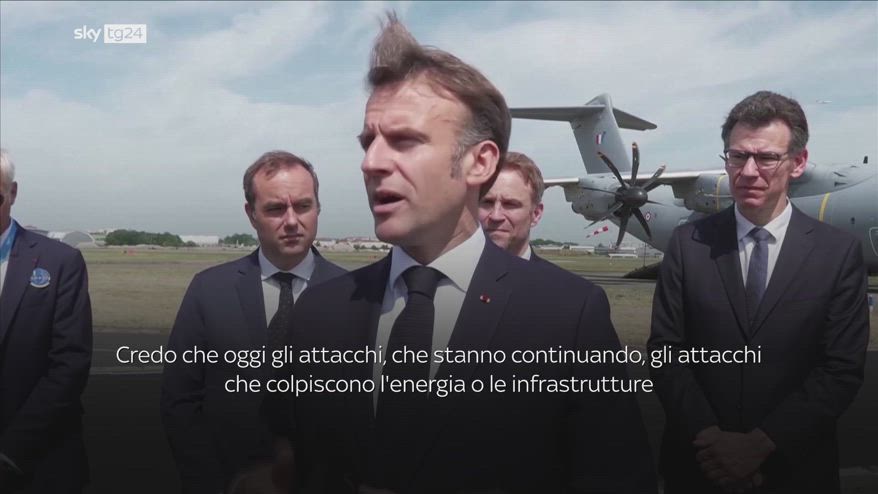 Israele-Iran, appello Macron contro attacchi sui civili