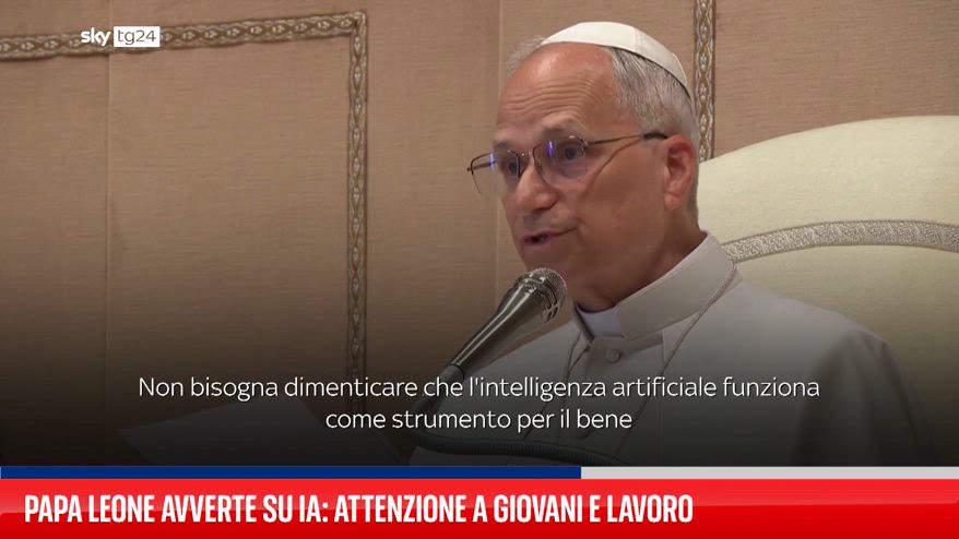 Papa Leone avverte su IA: attenzione a giovani e lavoro
