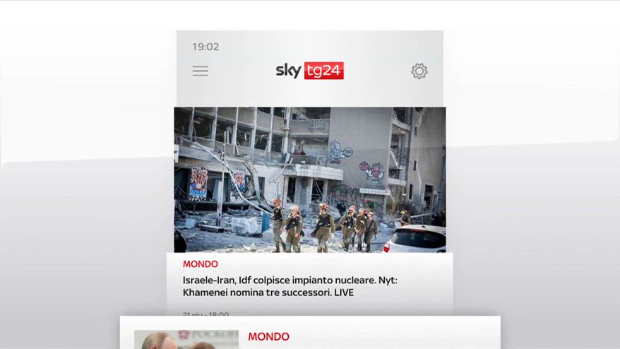 I titoli di Sky TG24 del 21 giugno: edizione delle 19