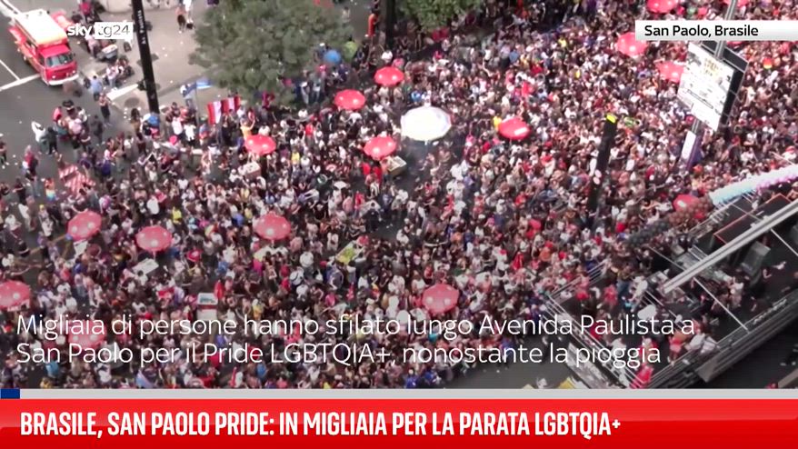 Brasile, San Paolo Pride: in migliaia per la parata LGBTQIA+