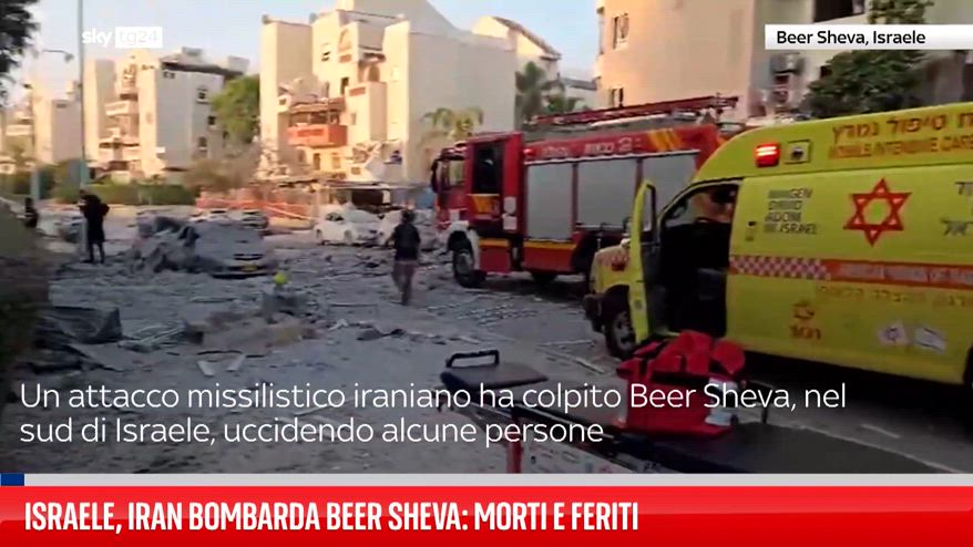 Israele, Iran bombarda Beer Sheva: morti e feriti