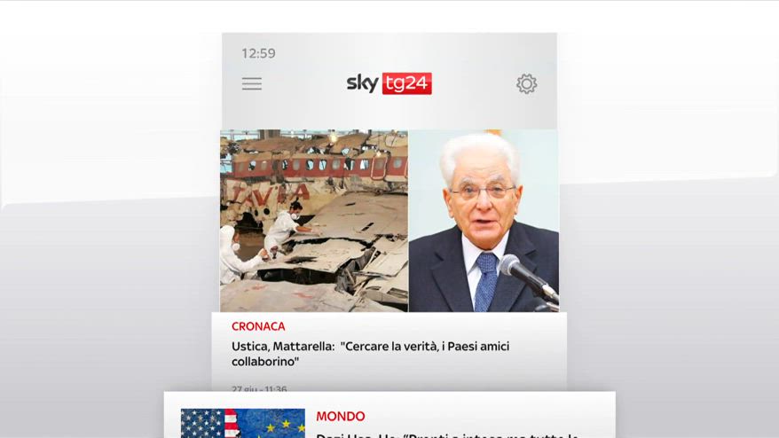 I titoli di Sky TG24 del 27 giugno 2025, edizione ore 13