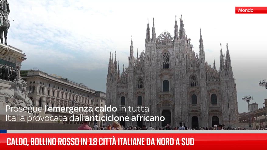 Caldo, bollino rosso in 18 città italiane da nord a sud  
