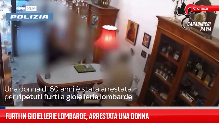Furti in gioiellerie lombarde: arrestata una donna