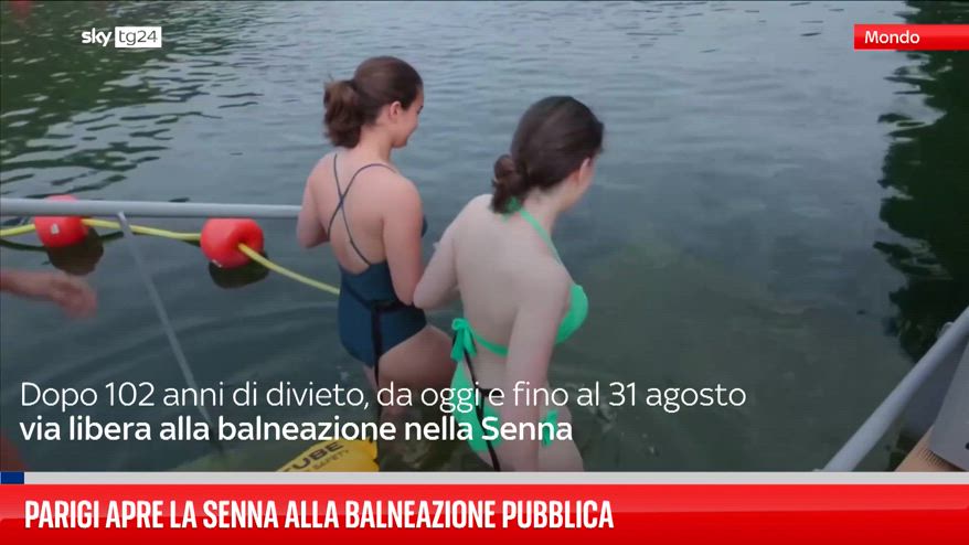 Parigi apre la Senna alla balneazione pubblica