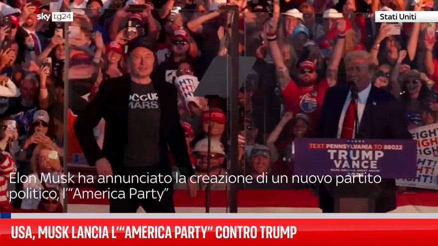 Usa, Musk lancia l’“America Party” contro Trump