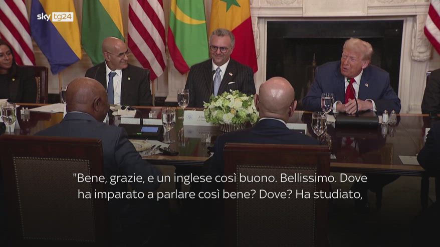 La gaffe di Trump con il presidente della Liberia