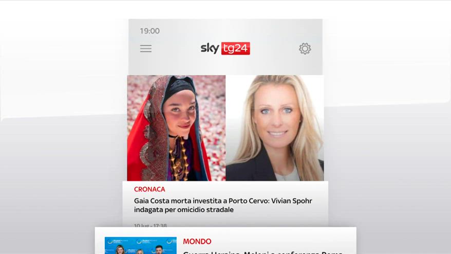 I titoli di Sky TG24 del 10 luglio 2025 - edizione h19