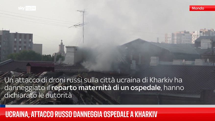 Ucraina, attacco russo danneggia ospedale a Kharkiv