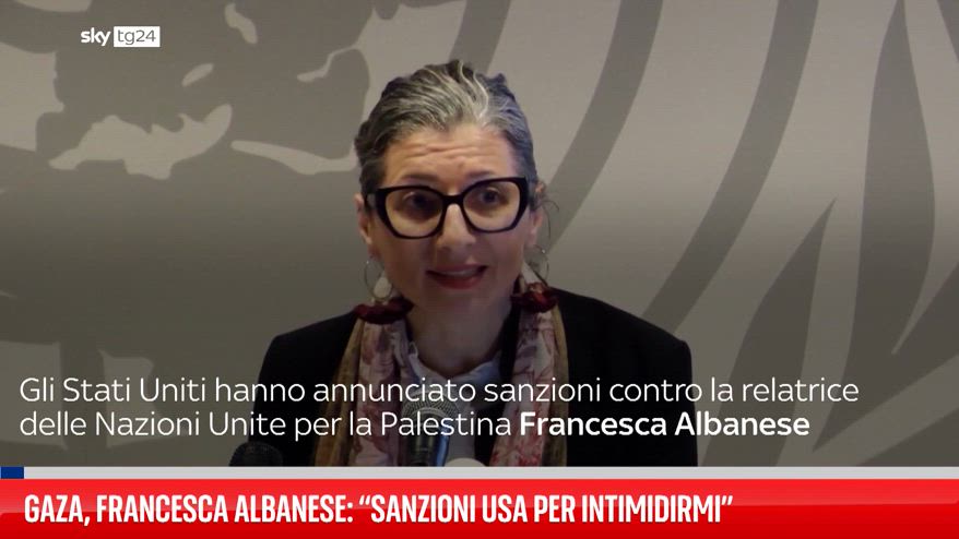 Gaza, Francesca Albanese: “Sanzioni Usa per intimidirmi”
