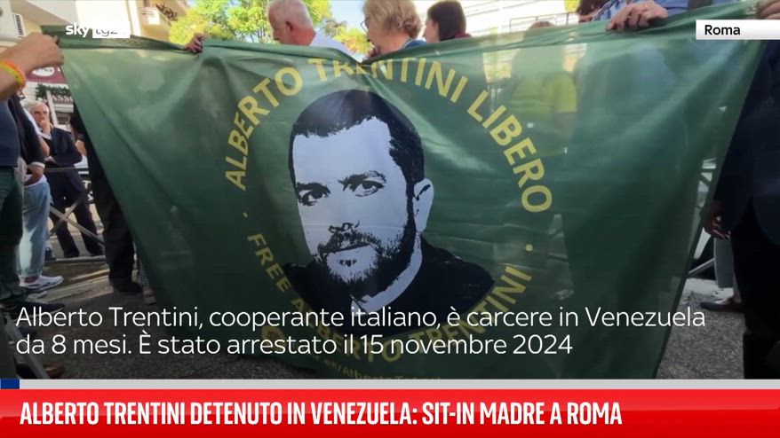 Alberto Trentini detenuto in Venezuela: sit-in a Roma