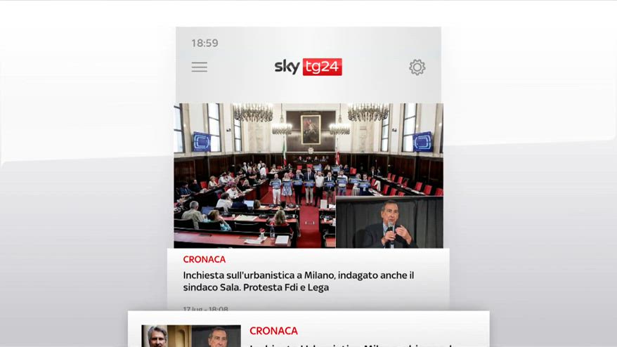 I titoli di Sky TG24 del 17 luglio: edizione delle 19