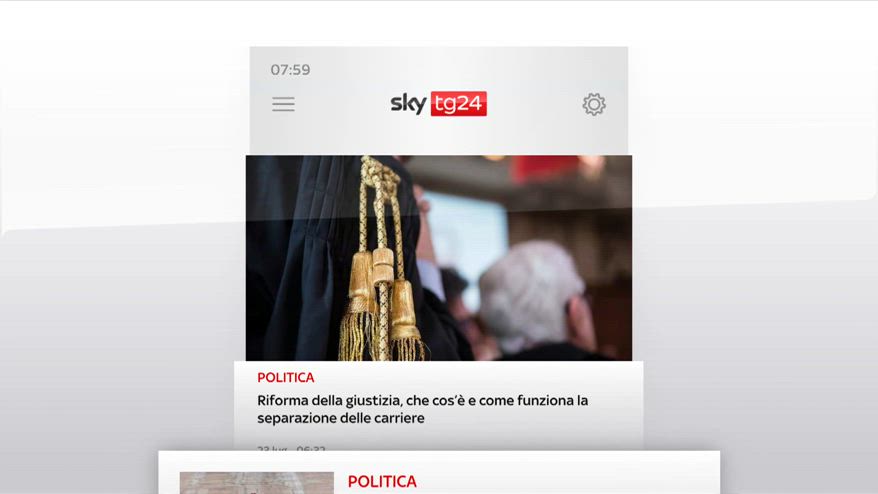I titoli di Sky TG24 del 23 luglio 2025 - edizione h8