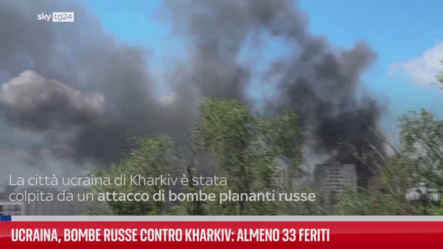 Ucraina, bombe russe contro Kharkiv: almeno 33 feriti