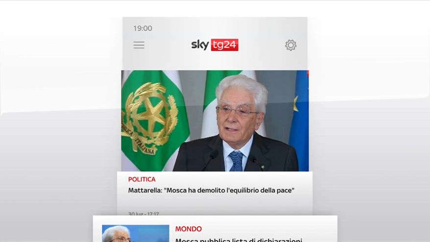 I titoli di Sky TG24 del 30 luglio, edizione delle 19