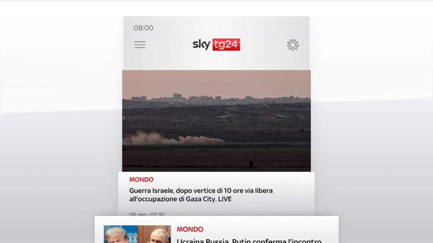 I titoli di Sky TG24 dell'8 agosto: edizione delle 8