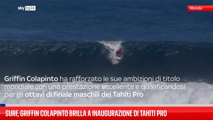 Surf, Griffin Colapinto brilla a inaugurazione di Tahiti Pro