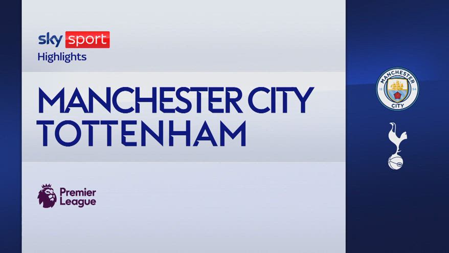 Manchester City-Tottenham 0-2: gol e highlights